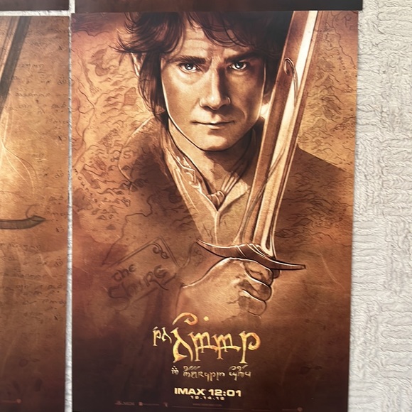 ORIGINAL IMAX PREMIER OF HOBBIT MOVIE POSTERS - Set of 4 Limited Edition - Picture 10 of 15